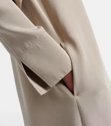 Max Mara Unghia silk-blend midi dress | Thumbnail 2 Max Mara Unghia silk-blend midi dress | Thumbnail 2