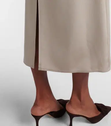 Max Mara Unghia silk-blend midi dress | Thumbnail 6 Max Mara Unghia silk-blend midi dress | Thumbnail 6