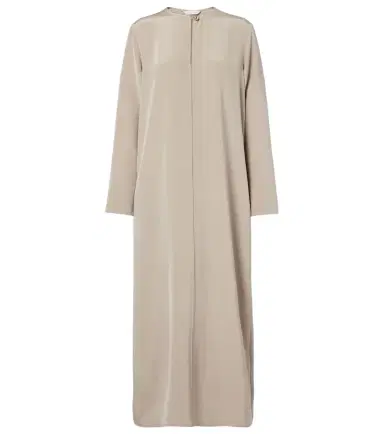 Max Mara Unghia silk-blend midi dress | Thumbnail 1 Max Mara Unghia silk-blend midi dress | Thumbnail 1