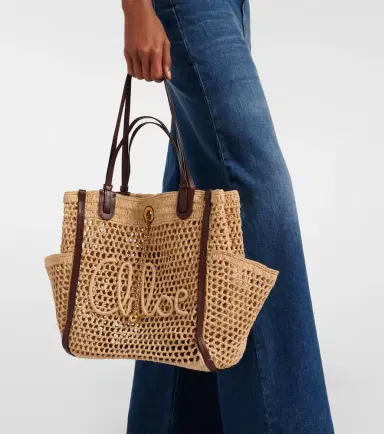 Chloé Chloé Chloé Iconic raffia shoulder bag | Thumbnail 6 Chloé Chloé Chloé Iconic raffia shoulder bag | Thumbnail 6