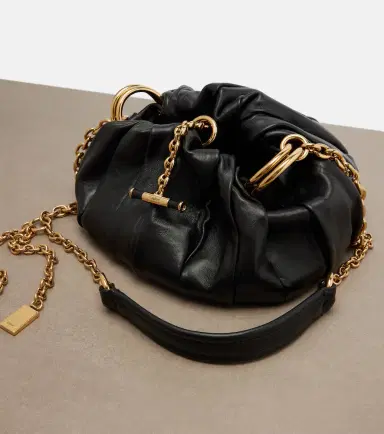 Chloé Chloé Chloé Plissé Small leather shoulder bag | Thumbnail 4 Chloé Chloé Chloé Plissé Small leather shoulder bag | Thumbnail 4