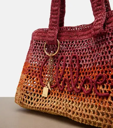 Chloé Chloé Summer Banana East-West raffia tote bag | Thumbnail 2 Chloé Chloé Summer Banana East-West raffia tote bag | Thumbnail 2