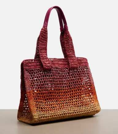 Chloé Chloé Summer Banana East-West raffia tote bag | Thumbnail 3 Chloé Chloé Summer Banana East-West raffia tote bag | Thumbnail 3