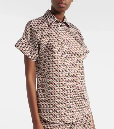 Max Mara Crea printed cotton shirt | Thumbnail 2 Max Mara Crea printed cotton shirt | Thumbnail 2