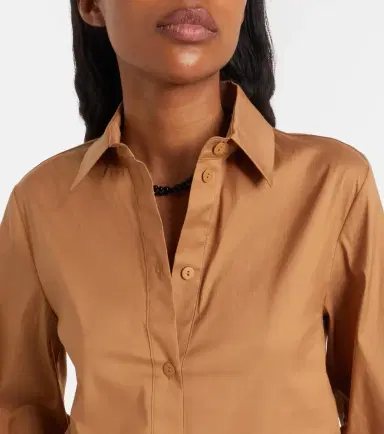 Max Mara Fertile cotton-blend shirt | Thumbnail 4 Max Mara Fertile cotton-blend shirt | Thumbnail 4