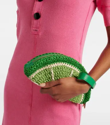 Chloe Chloé Chloé Tropicus Lime Slice clutch | Thumbnail 6 Chloe Chloé Chloé Tropicus Lime Slice clutch | Thumbnail 6