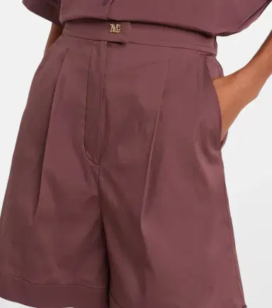 Max Mara Medeola pleated cotton-blend shorts | Thumbnail 5 Max Mara Medeola pleated cotton-blend shorts | Thumbnail 5