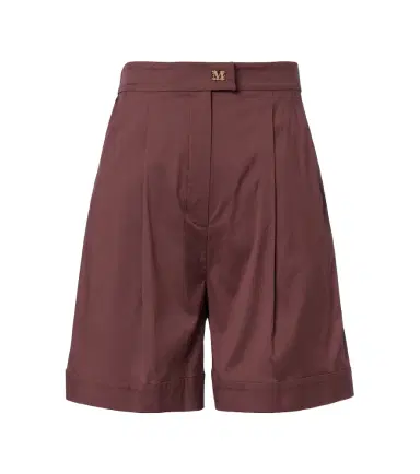 Max Mara Medeola pleated cotton-blend shorts | Thumbnail 1 Max Mara Medeola pleated cotton-blend shorts | Thumbnail 1