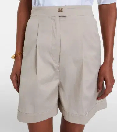 Max Mara Medeola pleated cotton-blend Bermuda shorts | Thumbnail 3 Max Mara Medeola pleated cotton-blend Bermuda shorts | Thumbnail 3