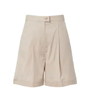 Max Mara Medeola pleated cotton-blend Bermuda shorts | Thumbnail 1 Max Mara Medeola pleated cotton-blend Bermuda shorts | Thumbnail 1