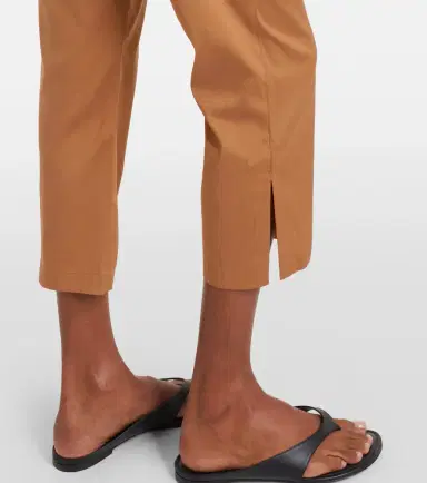 Max Mara Curve cotton-blend cropped straight pants | Thumbnail 5 Max Mara Curve cotton-blend cropped straight pants | Thumbnail 5