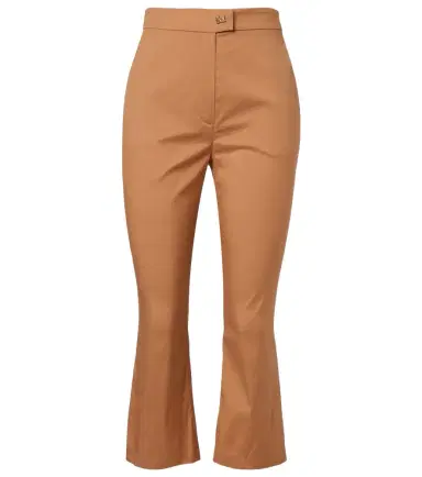 Max Mara Curve cotton-blend cropped straight pants | Thumbnail 1 Max Mara Curve cotton-blend cropped straight pants | Thumbnail 1
