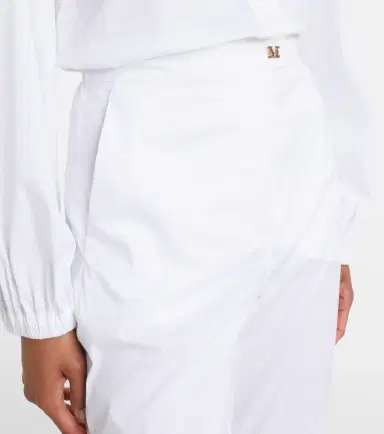 Max Mara Curve cotton-blend cropped straight pants | Thumbnail 2 Max Mara Curve cotton-blend cropped straight pants | Thumbnail 2