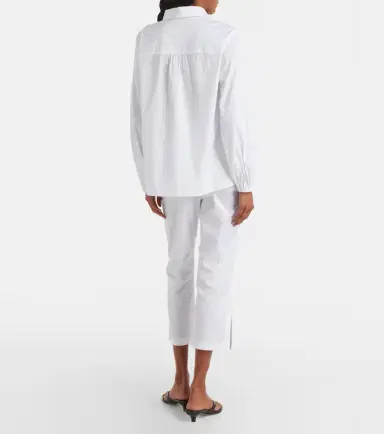 Max Mara Curve cotton-blend cropped straight pants | Thumbnail 6 Max Mara Curve cotton-blend cropped straight pants | Thumbnail 6