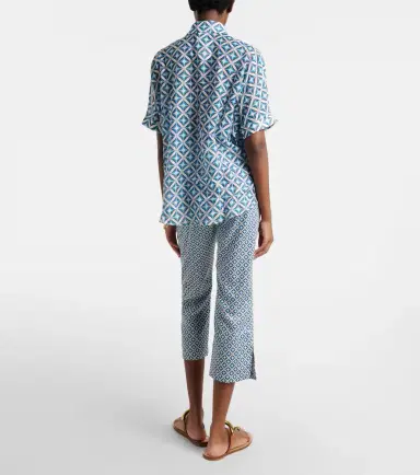 Max Mara Facella printed cotton wide-leg jeans | Thumbnail 6 Max Mara Facella printed cotton wide-leg jeans | Thumbnail 6