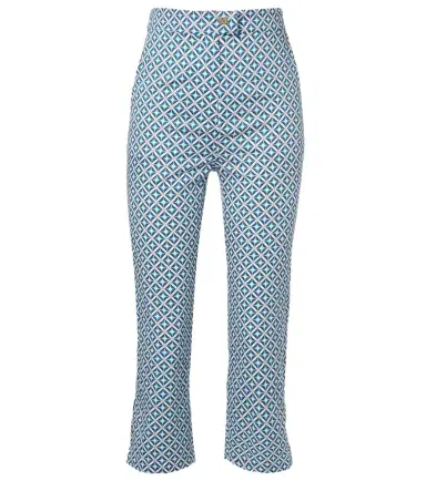 Max Mara Facella printed cotton wide-leg jeans | Thumbnail 1 Max Mara Facella printed cotton wide-leg jeans | Thumbnail 1