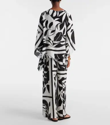 Max Mara Voto printed silk palazzo pants | Thumbnail 3 Max Mara Voto printed silk palazzo pants | Thumbnail 3