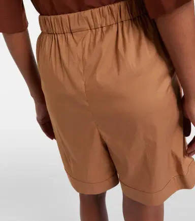 Max Mara Medeola pleated cotton-blend Bermuda shorts | Thumbnail 4 Max Mara Medeola pleated cotton-blend Bermuda shorts | Thumbnail 4