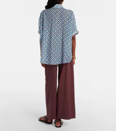 Max Mara Pece cotton-blend wide-leg pants | Thumbnail 5 Max Mara Pece cotton-blend wide-leg pants | Thumbnail 5