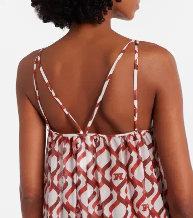 Max Mara Alisso printed cotton and silk midi dress | Thumbnail 3 Max Mara Alisso printed cotton and silk midi dress | Thumbnail 3
