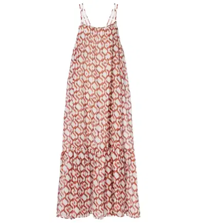 Max Mara Alisso printed cotton and silk midi dress | Thumbnail 1 Max Mara Alisso printed cotton and silk midi dress | Thumbnail 1