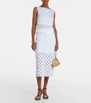 Max Mara Zorro macramé midi skirt | Thumbnail 3 Max Mara Zorro macramé midi skirt | Thumbnail 3