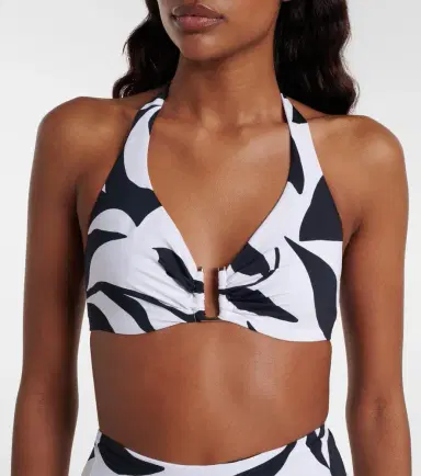 Max Mara Avena floral halterneck bikini top | Thumbnail 3 Max Mara Avena floral halterneck bikini top | Thumbnail 3