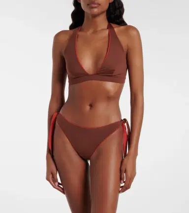 Max Mara Bazia reversible halterneck bikini top | Thumbnail 3 Max Mara Bazia reversible halterneck bikini top | Thumbnail 3