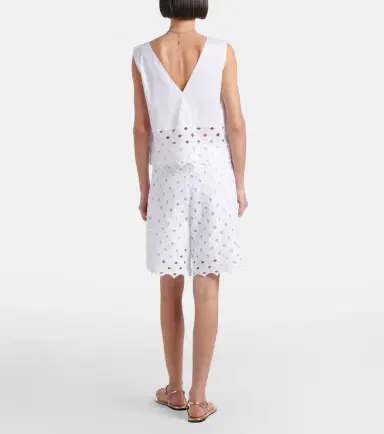 Max Mara Uguale broderie anglaise Bermuda shorts | Thumbnail 4 Max Mara Uguale broderie anglaise Bermuda shorts | Thumbnail 4