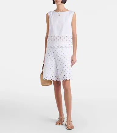 Max Mara Uguale broderie anglaise Bermuda shorts | Thumbnail 5 Max Mara Uguale broderie anglaise Bermuda shorts | Thumbnail 5
