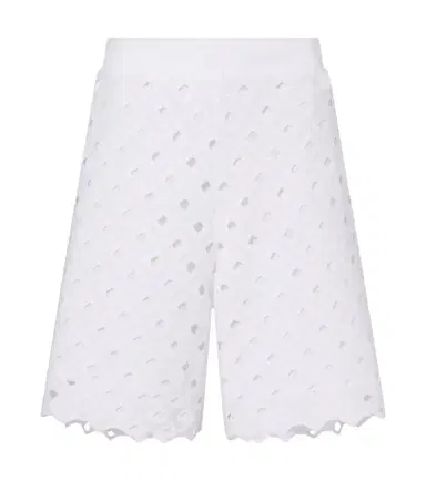 Max Mara Uguale broderie anglaise Bermuda shorts | Thumbnail 1 Max Mara Uguale broderie anglaise Bermuda shorts | Thumbnail 1