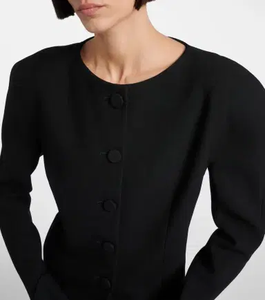 Chloé Chloé Virgin wool crêpe cardigan | Thumbnail 2 Chloé Chloé Virgin wool crêpe cardigan | Thumbnail 2