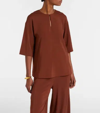 Max Mara Giglio keyhole oversized top | Thumbnail 3 Max Mara Giglio keyhole oversized top | Thumbnail 3