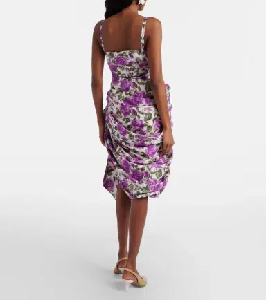 Chloe Chloé Ruched asymmetric cotton minidress | Thumbnail 3 Chloe Chloé Ruched asymmetric cotton minidress | Thumbnail 3