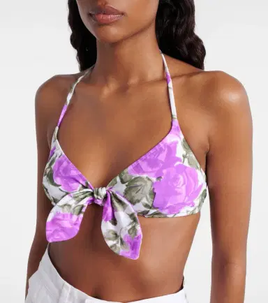Chloé Chloé Floral bikini top | Thumbnail 4 Chloé Chloé Floral bikini top | Thumbnail 4