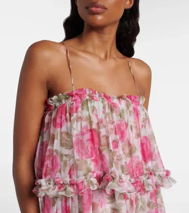 Chloé Chloé Floral silk georgette maxi dress | Thumbnail 2 Chloé Chloé Floral silk georgette maxi dress | Thumbnail 2