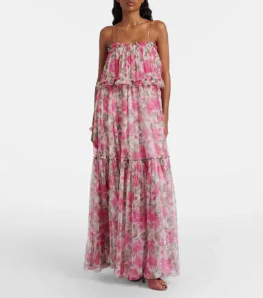 Chloé Chloé Floral silk georgette maxi dress | Thumbnail 7 Chloé Chloé Floral silk georgette maxi dress | Thumbnail 7