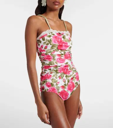 Chloé Chloé Floral ruched bodysuit | Thumbnail 3 Chloé Chloé Floral ruched bodysuit | Thumbnail 3