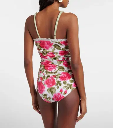 Chloé Chloé Floral ruched bodysuit | Thumbnail 4 Chloé Chloé Floral ruched bodysuit | Thumbnail 4