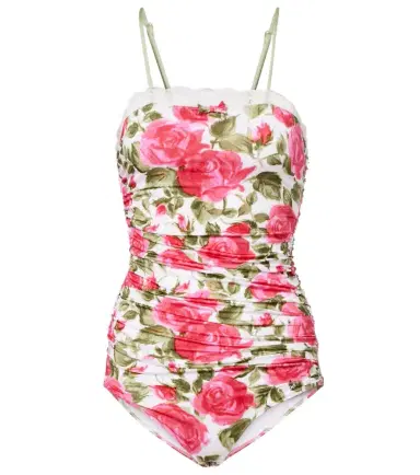 Chloé Chloé Floral ruched bodysuit | Thumbnail 1 Chloé Chloé Floral ruched bodysuit | Thumbnail 1