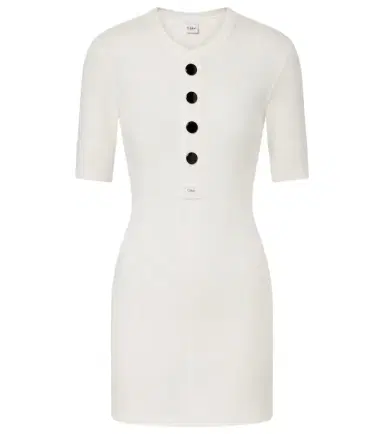 Chloé Chloé Cotton jersey shirt dress | Thumbnail 1 Chloé Chloé Cotton jersey shirt dress | Thumbnail 1