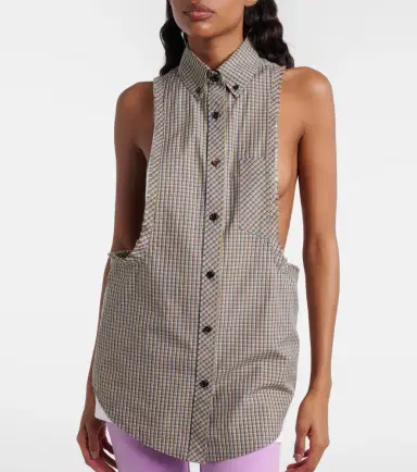 Versace Checked cotton shirt | Thumbnail 3 Versace Checked cotton shirt | Thumbnail 3