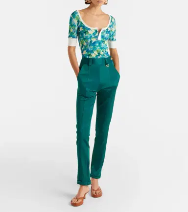 Chloe Chloé High-rise jersey slim pants | Thumbnail 5 Chloe Chloé High-rise jersey slim pants | Thumbnail 5