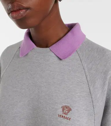 Versace Cotton jersey sweatshirt | Thumbnail 3 Versace Cotton jersey sweatshirt | Thumbnail 3