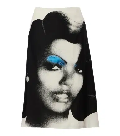 Versace Printed silk poplin midi skirt | Thumbnail 1 Versace Printed silk poplin midi skirt | Thumbnail 1