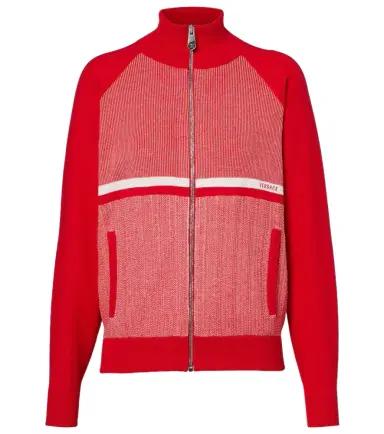Versace Cotton-blend jacquard jacket | Thumbnail 1 Versace Cotton-blend jacquard jacket | Thumbnail 1