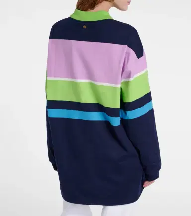 Versace Striped cotton jersey polo sweater | Thumbnail 3 Versace Striped cotton jersey polo sweater | Thumbnail 3