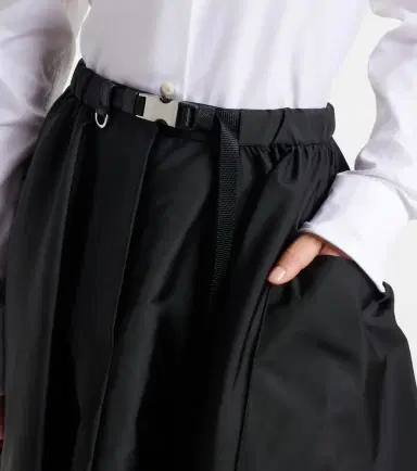 Prada Re-Nylon belted midi skirt | Thumbnail 3 Prada Re-Nylon belted midi skirt | Thumbnail 3
