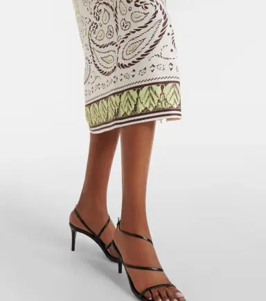 Tory Burch Belted printed silk midi dress | Thumbnail 2 Tory Burch Belted printed silk midi dress | Thumbnail 2