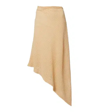 Victoria Beckham Knitted asymmetric cotton-blend midi skirt | Thumbnail 1 Victoria Beckham Knitted asymmetric cotton-blend midi skirt | Thumbnail 1